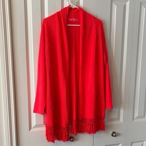 Lilly Pulitzer Tatum Fringe Open Front Sweater